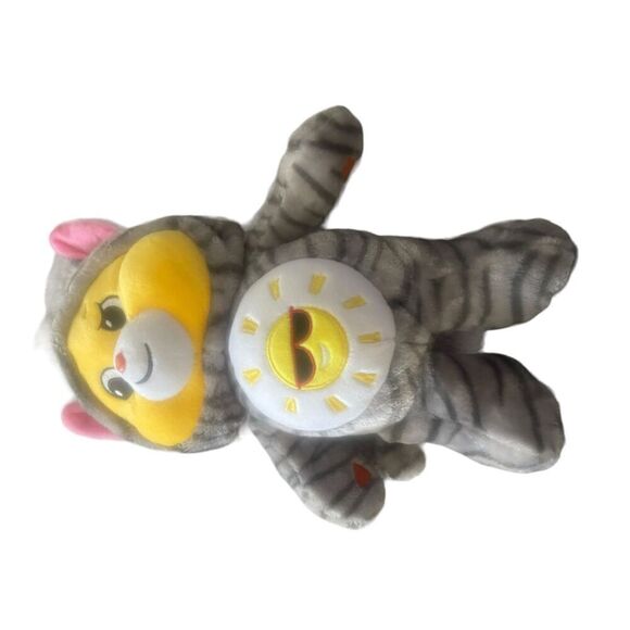 Care Bears Kids Yellow Gray Funshine Bear Kitty Cat Friends Collector Plush Toy - Picture 4 of 12